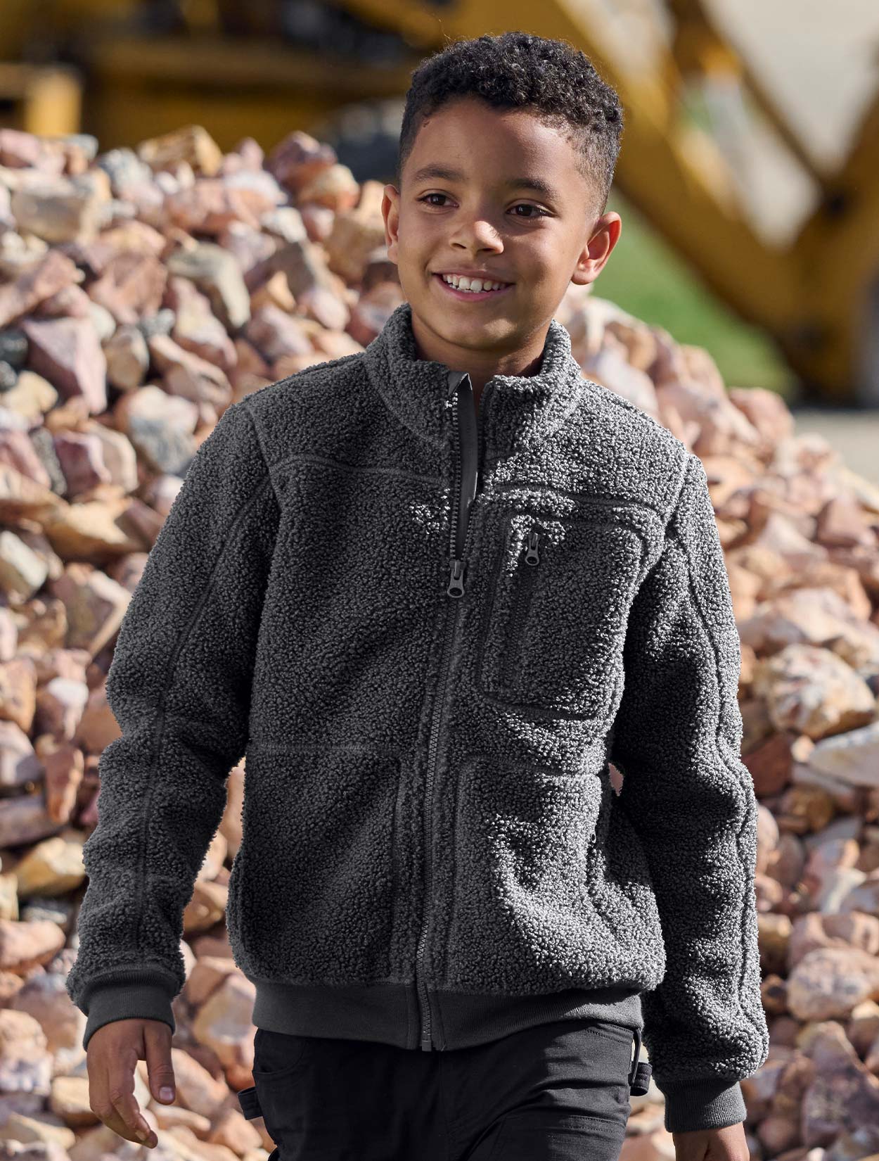 Kids Sherpa Fleece Jacket e.s.e:pic - Image 4